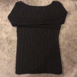 *LIKE NEW*Liz Claiborne Black Pattern Long Sleeve